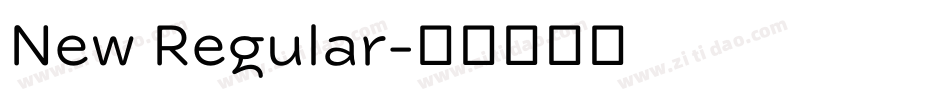 New Regular字体转换